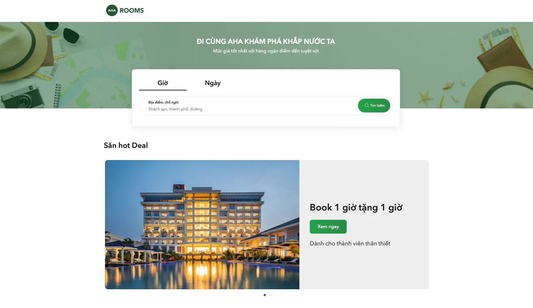 Aharooms platform showing hotel property and mobile app interface