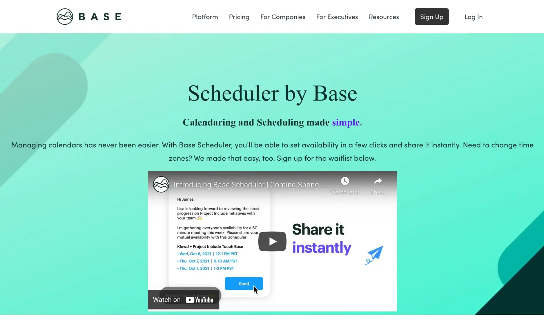 BaseHQ dashboard