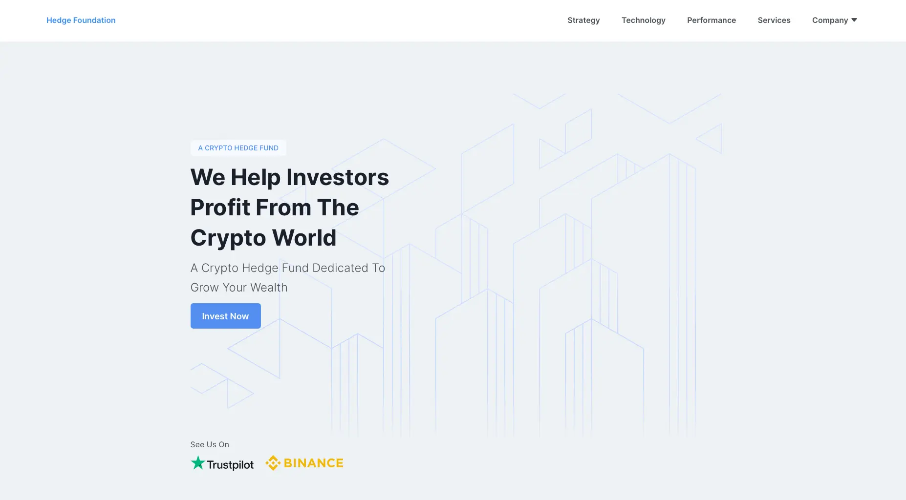 Hedge Foundation crypto trading dashboard