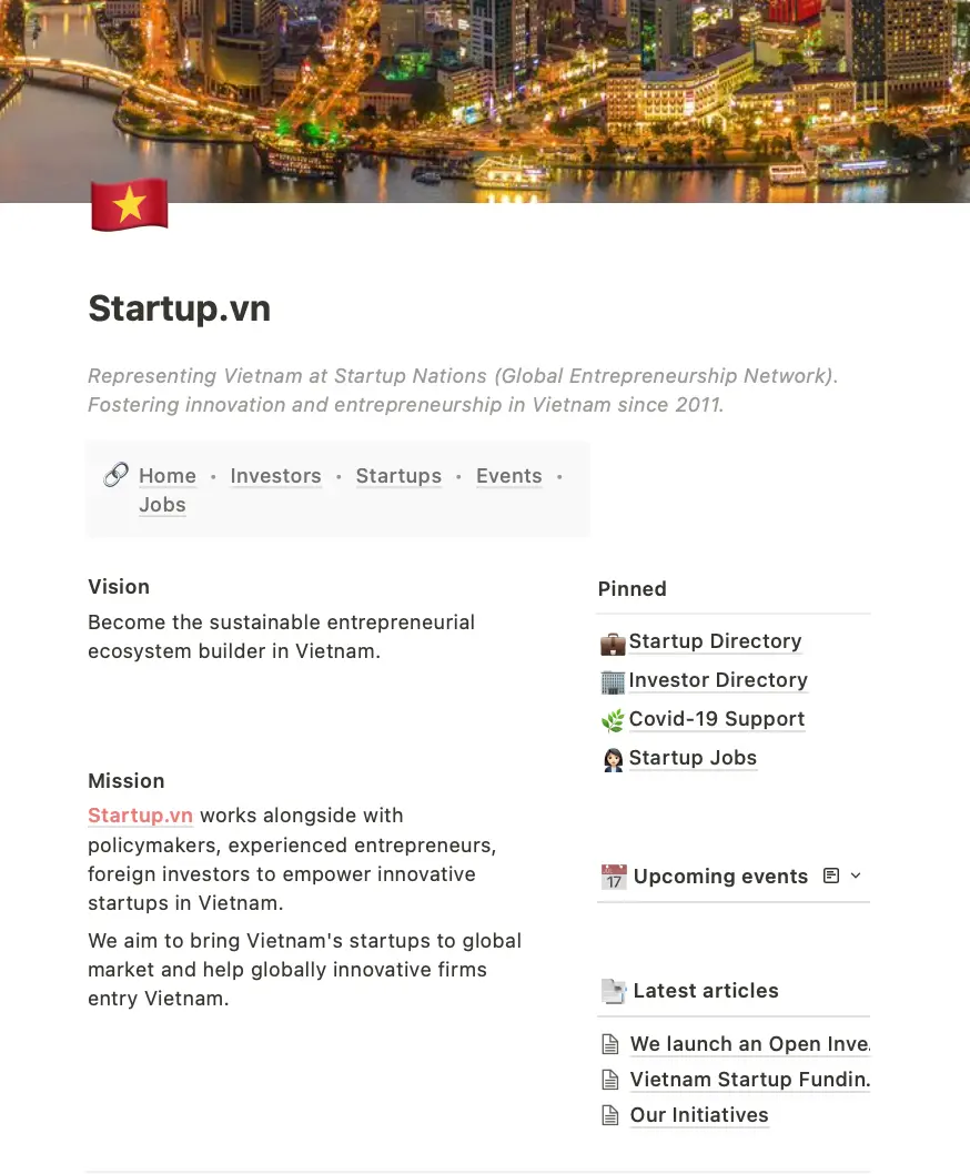 StartupVN community platform