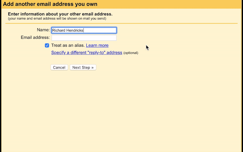 Gmail add sender details popup